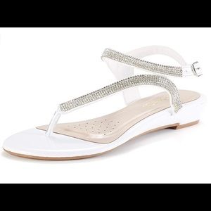 DREAM PAIRS Women’s Rhinestone Summer Sandals